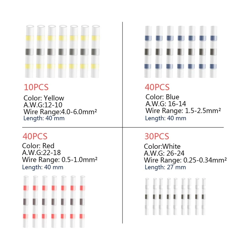 Припой уплотнения провода разъемы термоусадочный стыковой соединители