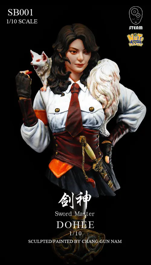 [Loong Way Miniatures] гайки планета меч мастер DOHEE Бюст Смолы миниатюрный