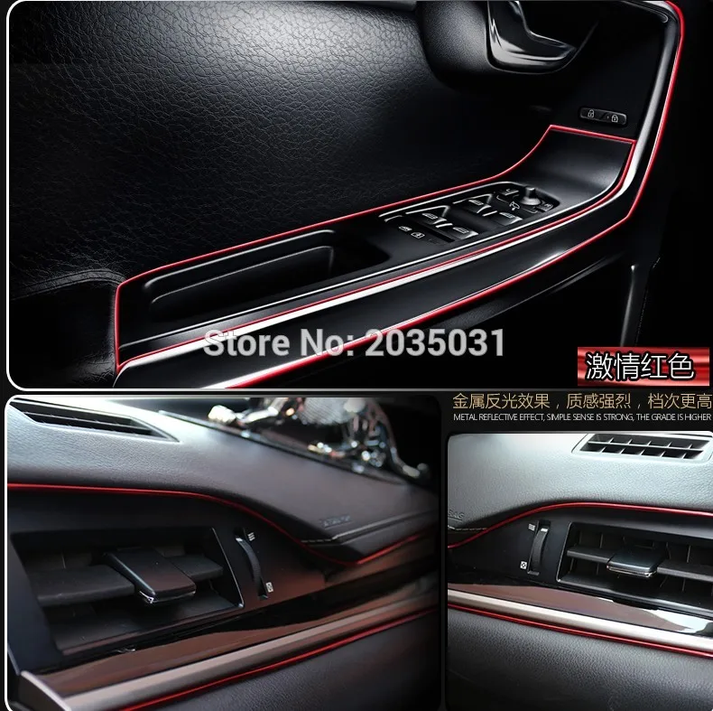 Отделочная лента для салона автомобиля Toyota RAV4 2013 2014 Camry 2012 Vios 2008 Honda Accord FIT CITY CRV