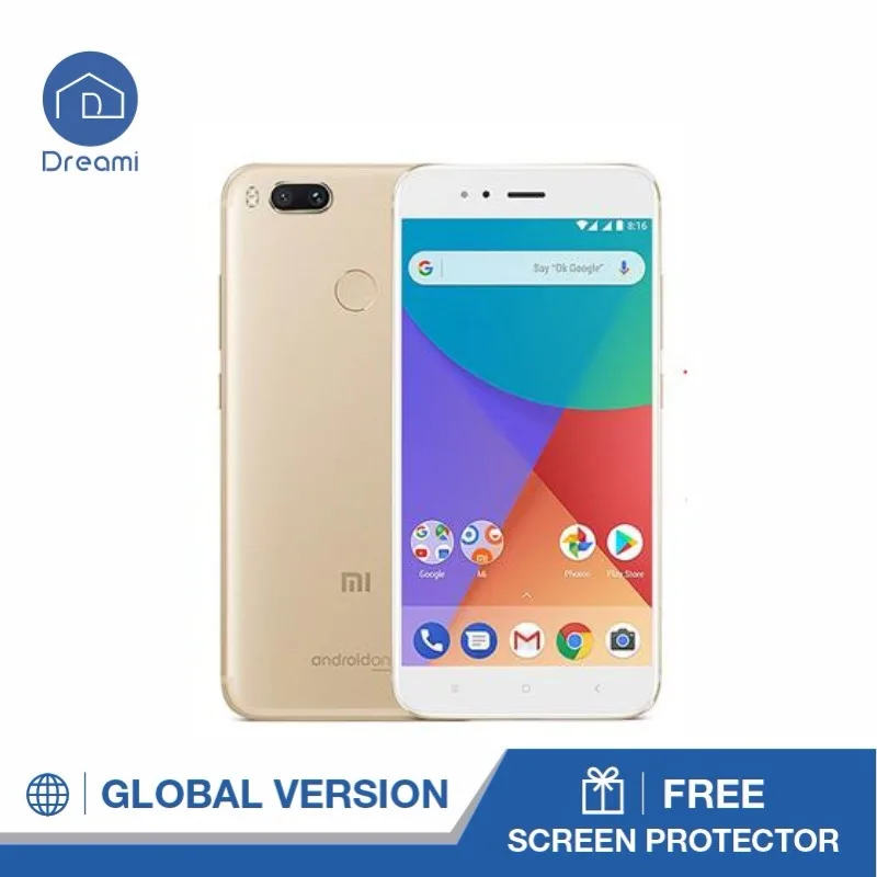 Drea Mi Глобальный Версия Оригинал Сяо A1 4 Гб 32 Gb mi 12MP двойной Камера мобильного