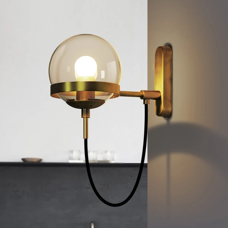 Eusolis Moderne Stair Light Wall Lamp Vintage Iluminacion Chic Glazen Wandlamp Outdoor Led Lamparas Moderna | Лампы и освещение