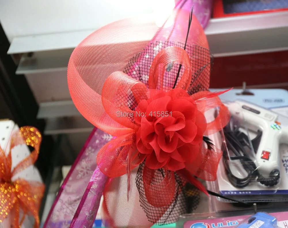 Бесплатная доставка плоская однотонная оплетка из конского волоса 16 см Вуалетка