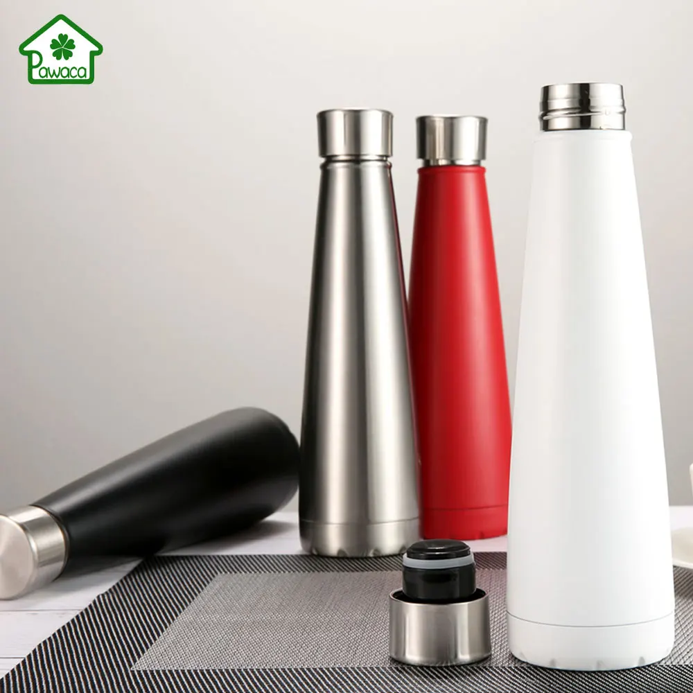 500ml Double Wall Conical Thermos Bottle Portable Stainless Steel Insulated Cup Home Business Office Travel Vacuum Flask | Дом и сад