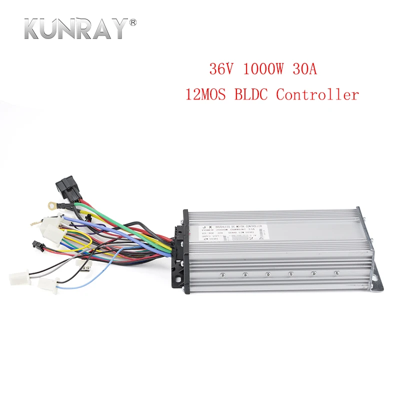 KUNRAY электрический велосипед бесщеточный контроллер двигателя 36V1000W 12 Mosfet