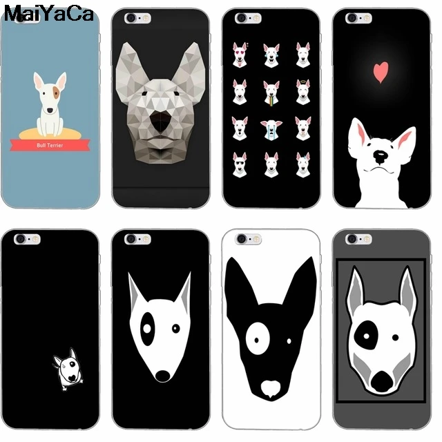 MaiYaCa щенков Бультерьера для iPhone 4S SE 5C 5S 5 6 6S 7 8 Plus X XR XS MAX прозрачные чехлы для телефона мягкие чехлы из ТПУ