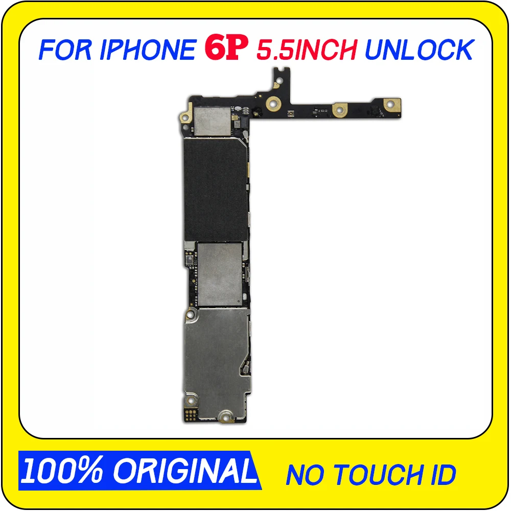 Для iphone 6 plus материнская плата 16 Гб/64 Гб/128 ГБ оригинальная разблокированная с сенсорным ID/без Touch ID, для iphone 6Plus материнская плата