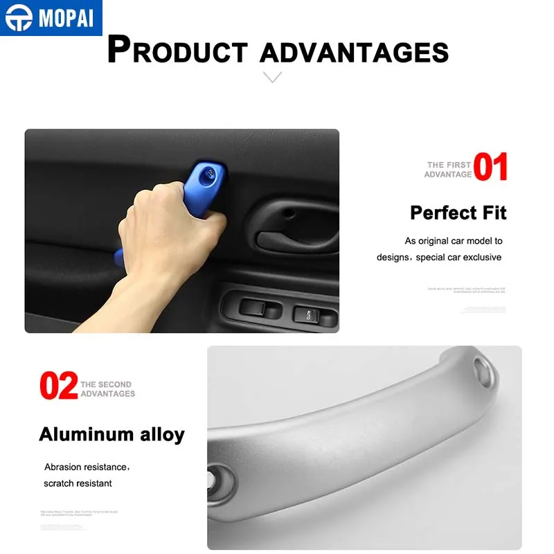Подлокотник MOPAI для Suzuki Jimny 2010+ автомобильная ручка на крышу и дверная ручка, аксессуары для Suzuki Jimny 2010