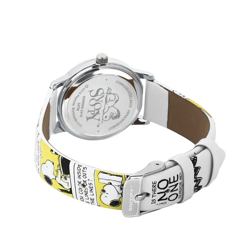 Snoopy часы женские часы классические мужские часы детские часы подлинный бренд повседневные Модные кварцевые наручные часы кожаные часы водонепроницаемые