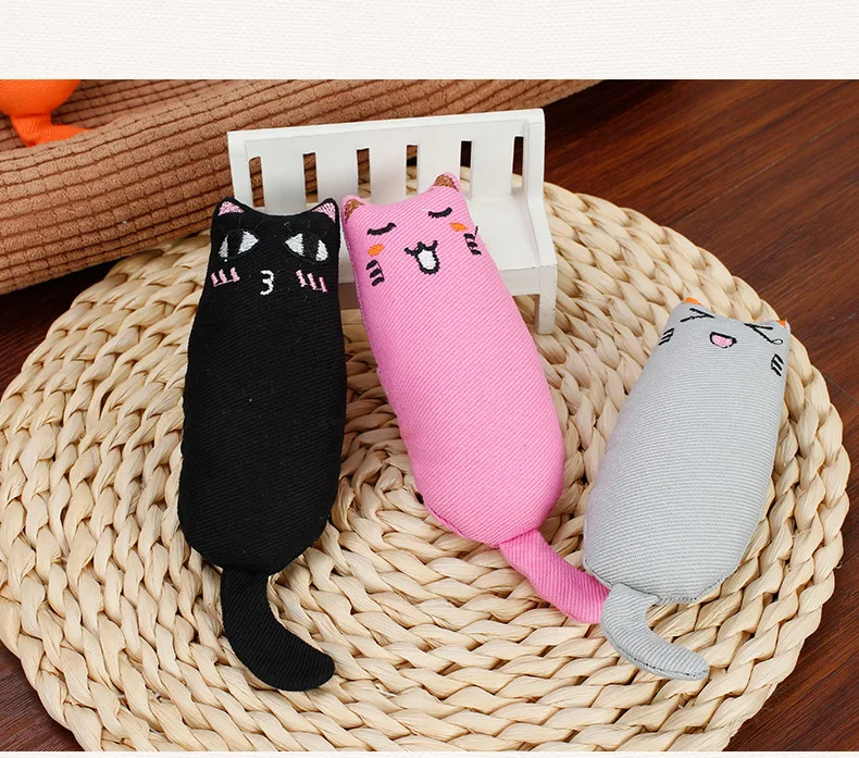 Кошка игрушка Зубы шлифовальные кошачьи игрушки в декорированном мешковиной