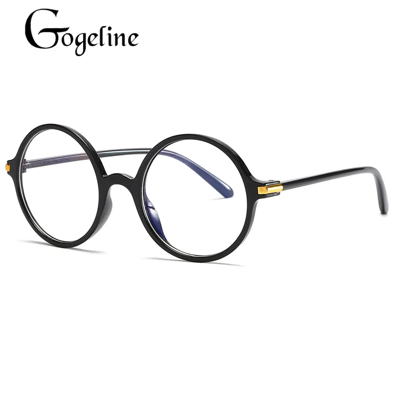 Модные женские и мужские очки в оправе винтажные с круглыми прозрачными линзами