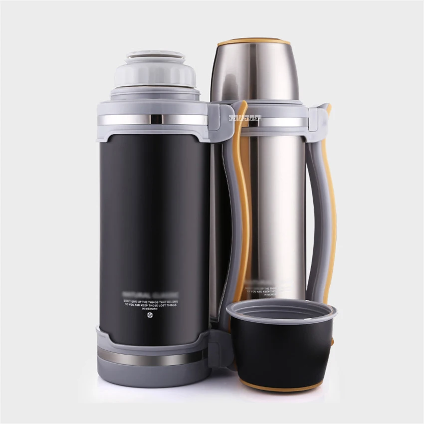 Термос из нержавеющей стали с ручкой 2 л | Спорт и развлечения