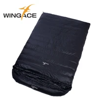 wingace fill 1500g duck down double sleeping bag adult envelope 3 season travel outdoor camping sleeping bag double 220125cm