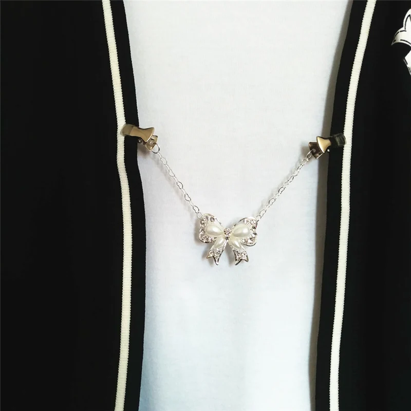 Wedding Shawl Crystal Butterfly Cardigan Sweater Clip Women Autumn Rhinestone Bow Dress Blouse Waist Cape Coat Cinch Gift | Украшения и