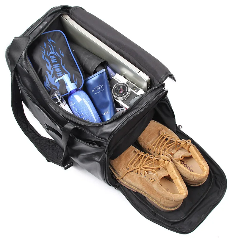 

J.M.D Large Duffle Bag Men Weekend Genuine Leather Business Bag Men's Travel Bag Popular Design Bagpack X-6010A