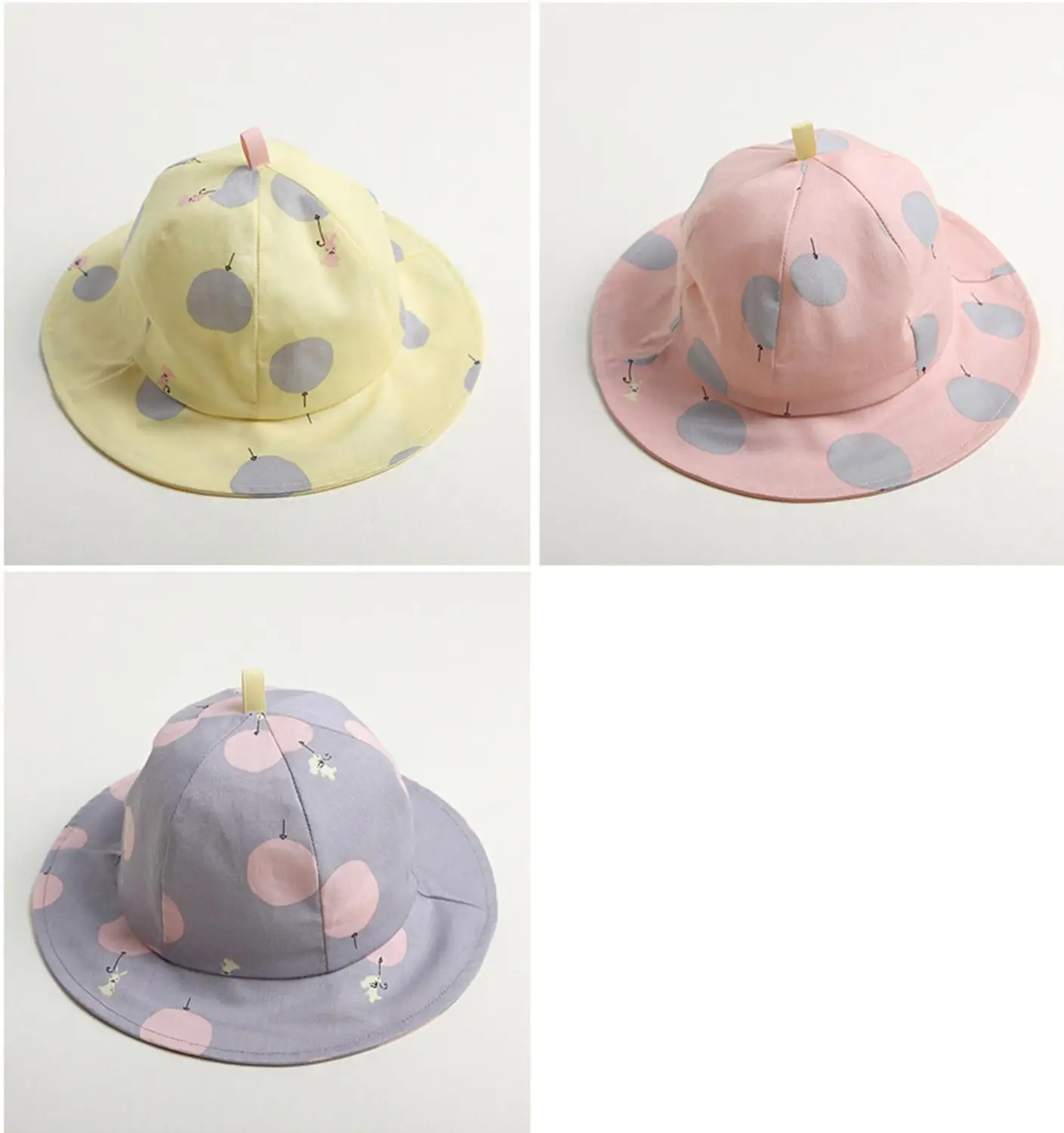 2016 Kawaii Baby Sun Hat Kid Children Girl Summer Outdoor Cotton Cap Printed | Детская одежда и обувь