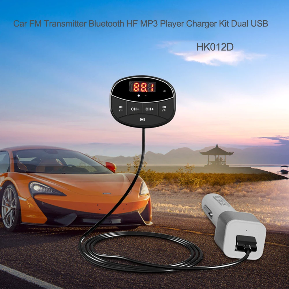 VODOOL 12V автомобильный fm передатчик V3.0 + EDR 10M Bluetooth HF MP3 плеер TF карта AUX зарядное