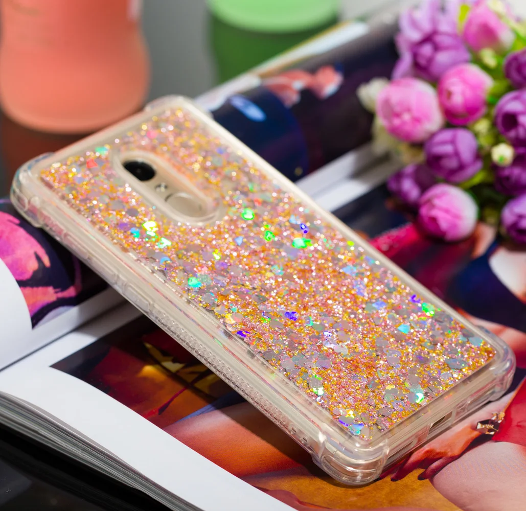 Чехол бампер для Xiaomi Redmi Note 4 4X Xiomi Xaomi Red Mi Note4 Note4X милый блестящий чехол телефона с