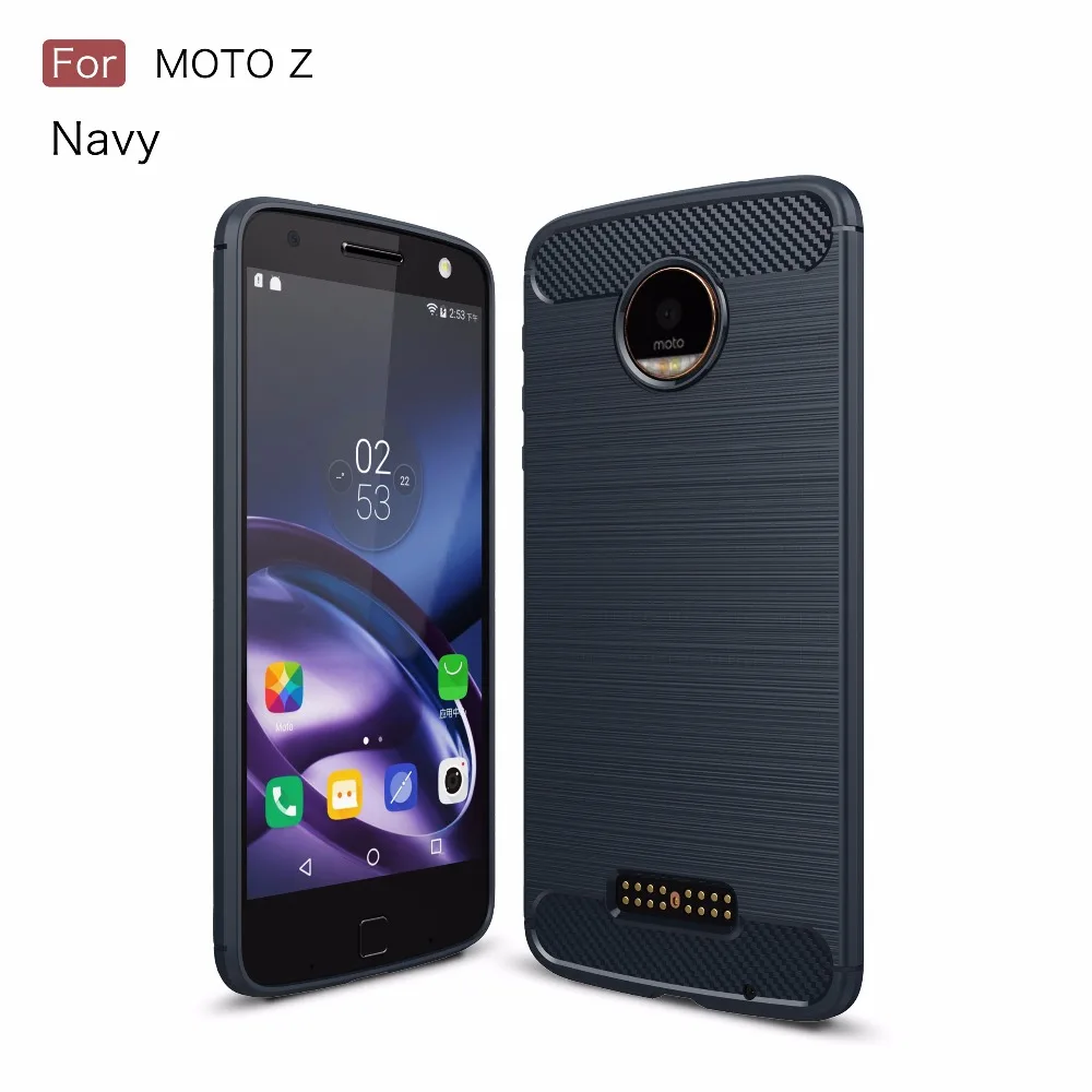 Qushar мягкий силиконовый матовый чехол для Moto Z XT1650-05 противоударный телефона 5.5