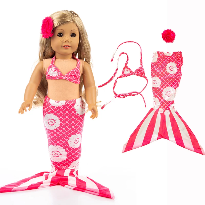 

18 inch gir Doll clothes for 18" doll Mermaid dress baby doll Mermaid summer skirt