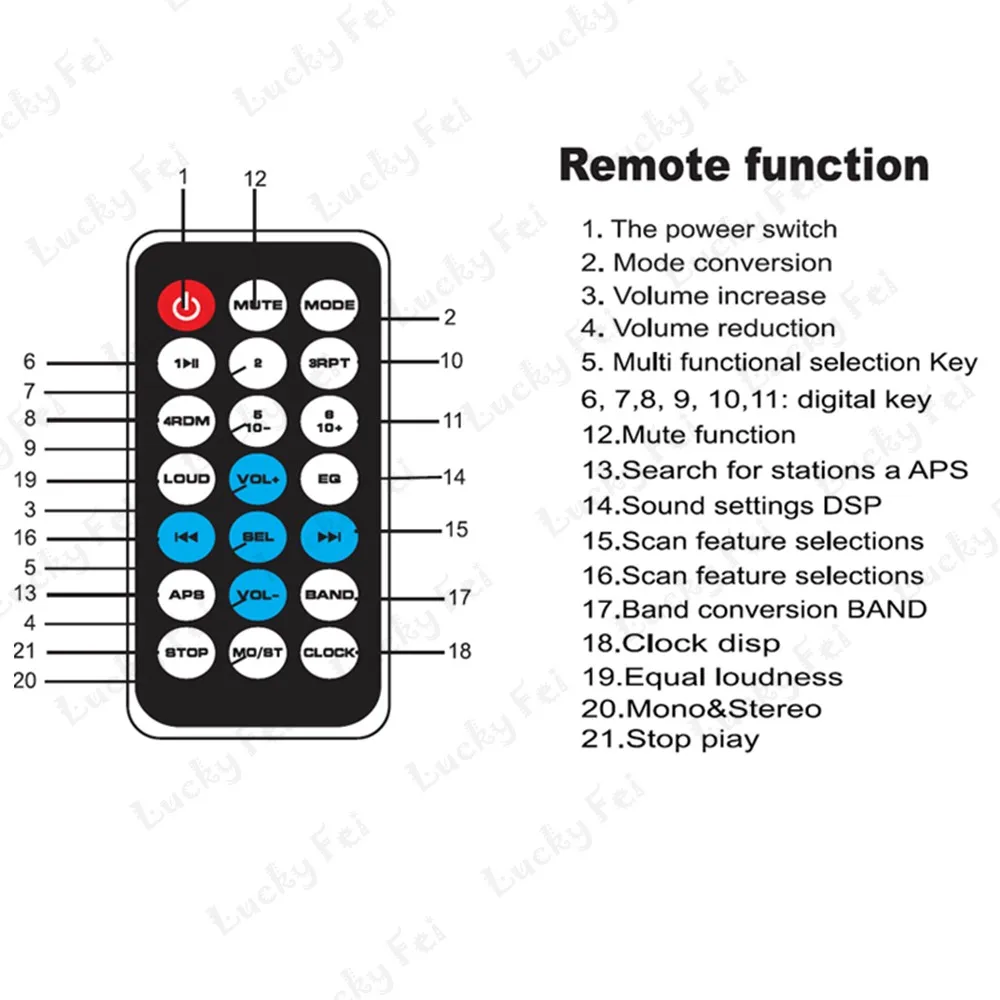 Новинка, fm-радио, 12 В, Bluetooth, V2.0, MP3 аудио плеер, съемный, разборный, передняя панель, MP3, FM функция/USB/SD/In-Dash, 1 DIN
