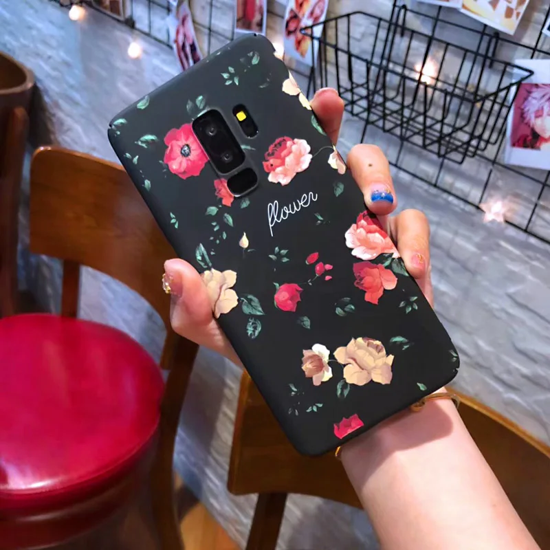 Чехол MOUSEMI Note 9 8 для Samsung S9 ударопрочный жесткий чехол телефона с цветком S8 Galaxy Plus S7