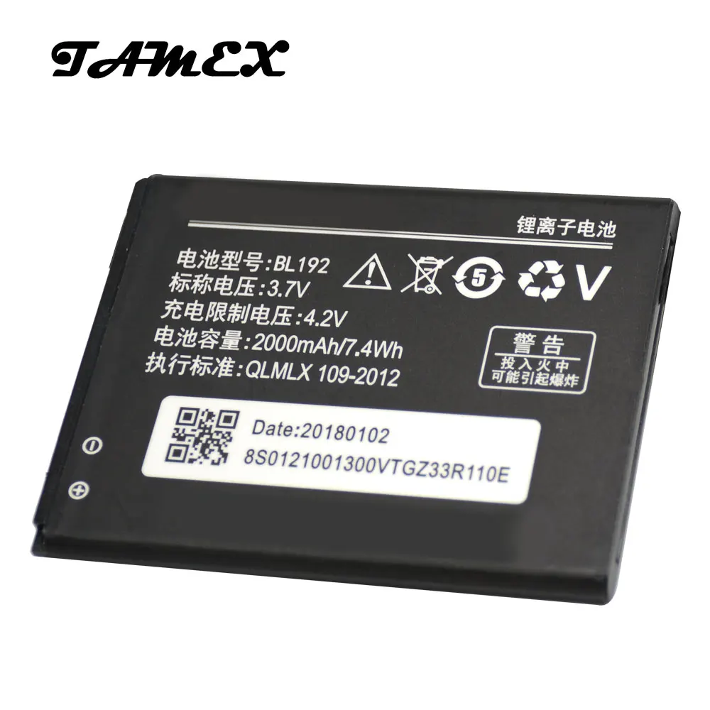 BL192 литий-ионная сменная батарея для Lenovo A328 A328T A526 A750 A529 A560 A680 A590 A300 A388T A505E Batteria 3 7 V