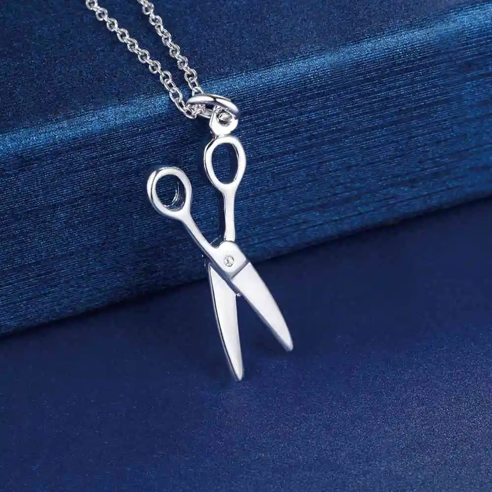 Ножничное простое красивое ожерелье с серебряным покрытием новая распродажа