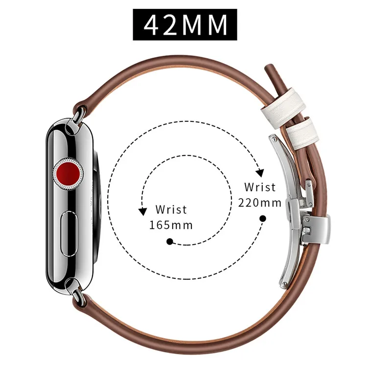 Ремешок из натуральной кожи для Apple watch band 4 44 мм 40 мм iWatch 3 band 42 мм Apple watch 38 мм браслет наручные часы 2 1 новейший
