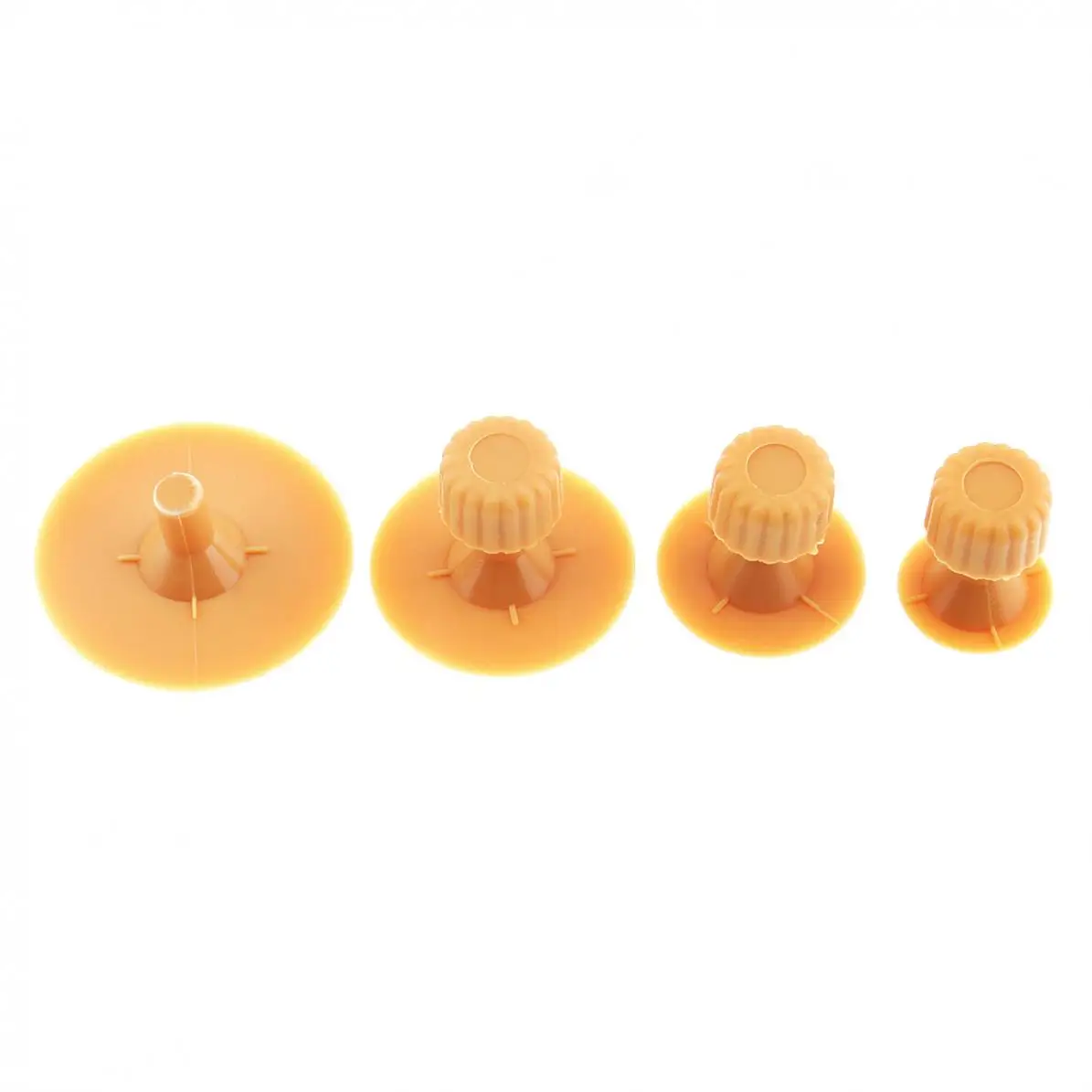 

4pcs/Set Universal Plastic Yellow Car Body Dent Repair Shim Sucker Pull Cap Tabs Tools Accessory Kit