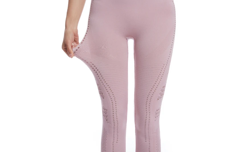 2019 фитнес трикотажные бесшовные лоскутное для женщин кальсоны йоги выдалбливают