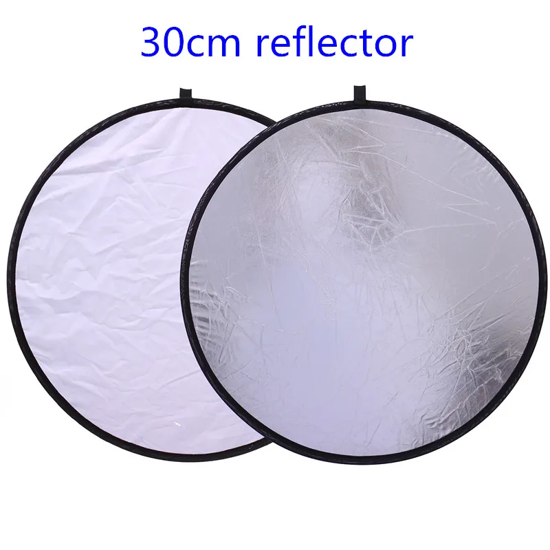 Светоотражатель CY для фотостудии складной портативный 2 в 1 12/30 см|photo studio reflector|light