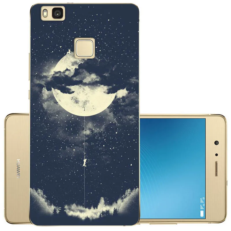 Мягкие TPU 5 2 &quotсиликоновый окрашенные узор случае СПС huawei P9 Lite чехол для телефона
