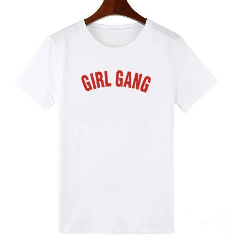 LUS LOS местного Girl Gang женского рубашка Для женщин красный цвет Сезон лето Верх с