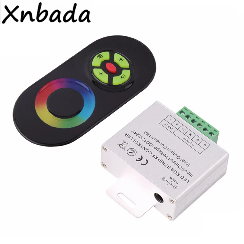 

Беспроводной RF RGB Светодиодная лента сенсорный диммер пульт дистанционного управления для 2835 5050 RGB Светодиодная лента DC12-24V