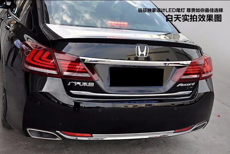 KOWELL автомобильный Стайлинг для Accord задний светильник s- Accord 9 светодиодный задний светильник светодиодный задний фонарь светодиодный DRL+ тормоз+ Парк+ сигнал