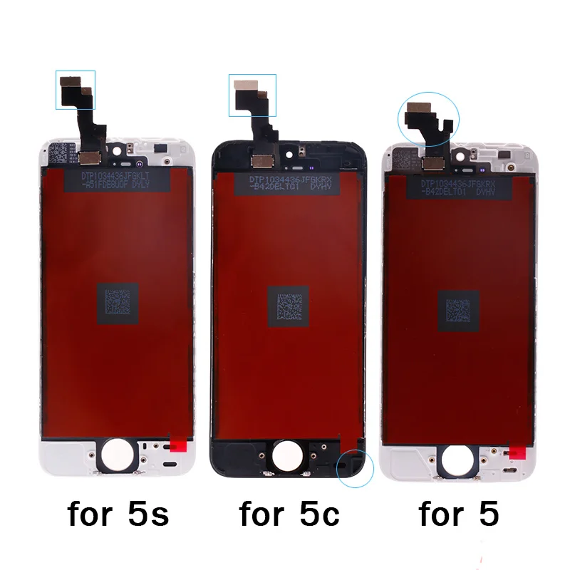 Белый и черный AAAA Качество OEM ЖК дисплей для iPhone 5c Сенсорный экран Digitizer Ассамблеи