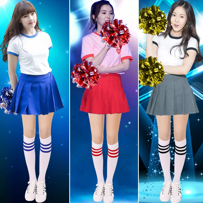 Новый джазовый танец сценический костюм Болельщицы в Корейском стиле для