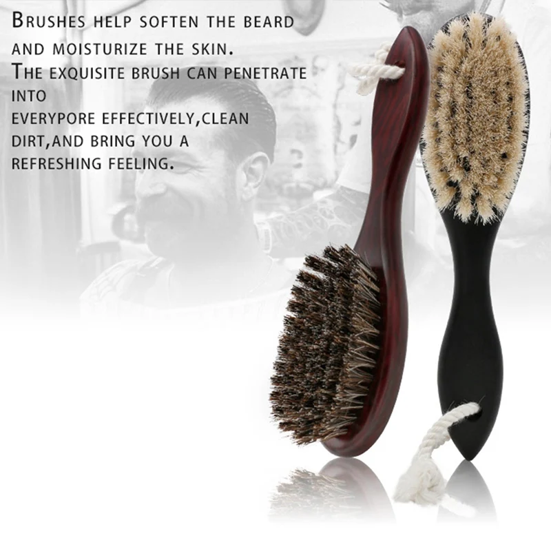 Натуральная мягкая щетка из козьей щетины для подметания бороды Расческа с