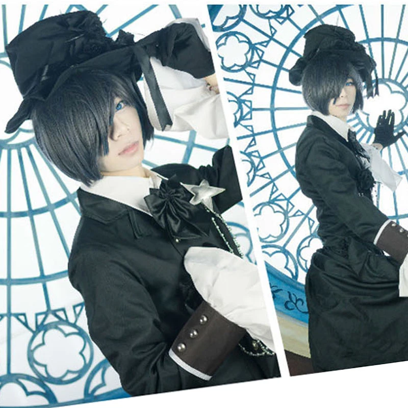 Аниме Косплей Черный Дворецкий Ciel Phantomhive Костюм Хэллоуин вечерние костюмы на