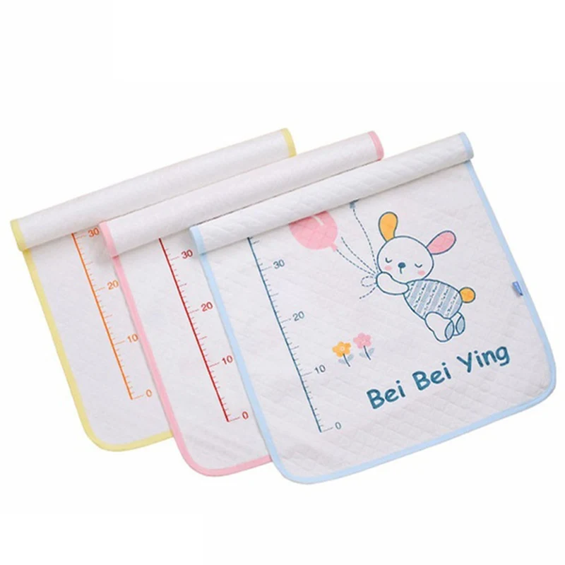 

Little Rabbit Printed Cotton Diaper Portable Travel Nappy Waterproof Newborn Baby Urine Pads YH-17