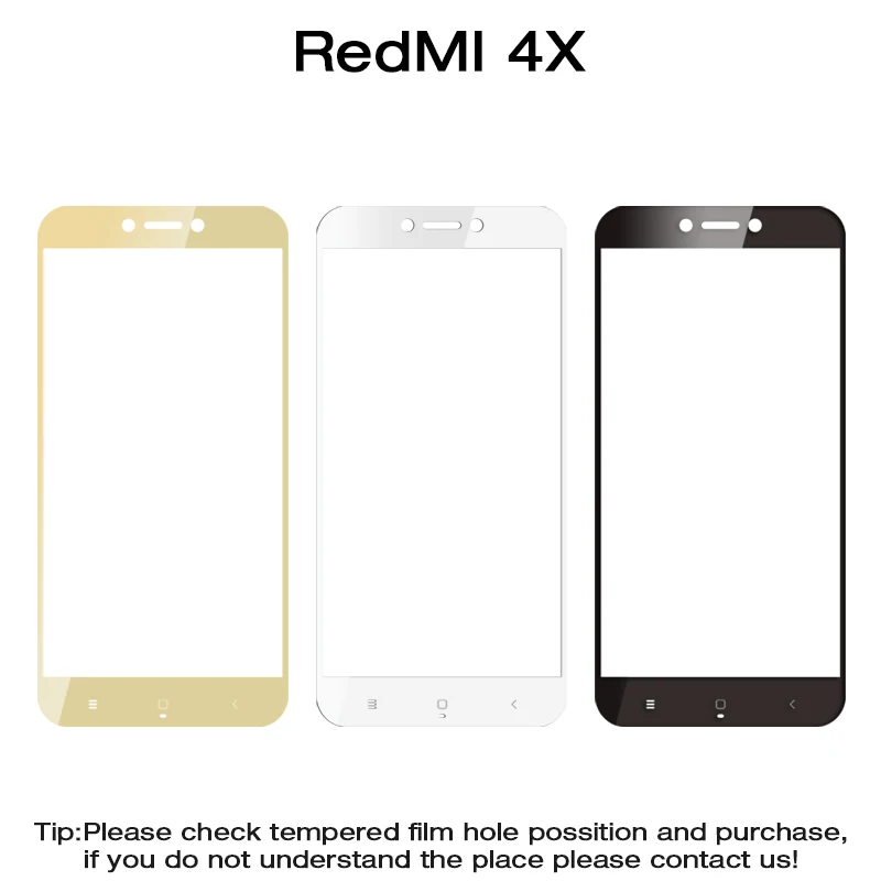 Gourde 9H 2.5D полноэкранное защитное закаленное стекло для Xiaomi redmi Note 4X, Подарочная подставка для телефона 1 шт - Цвет: For xiaomi Redmi 4X