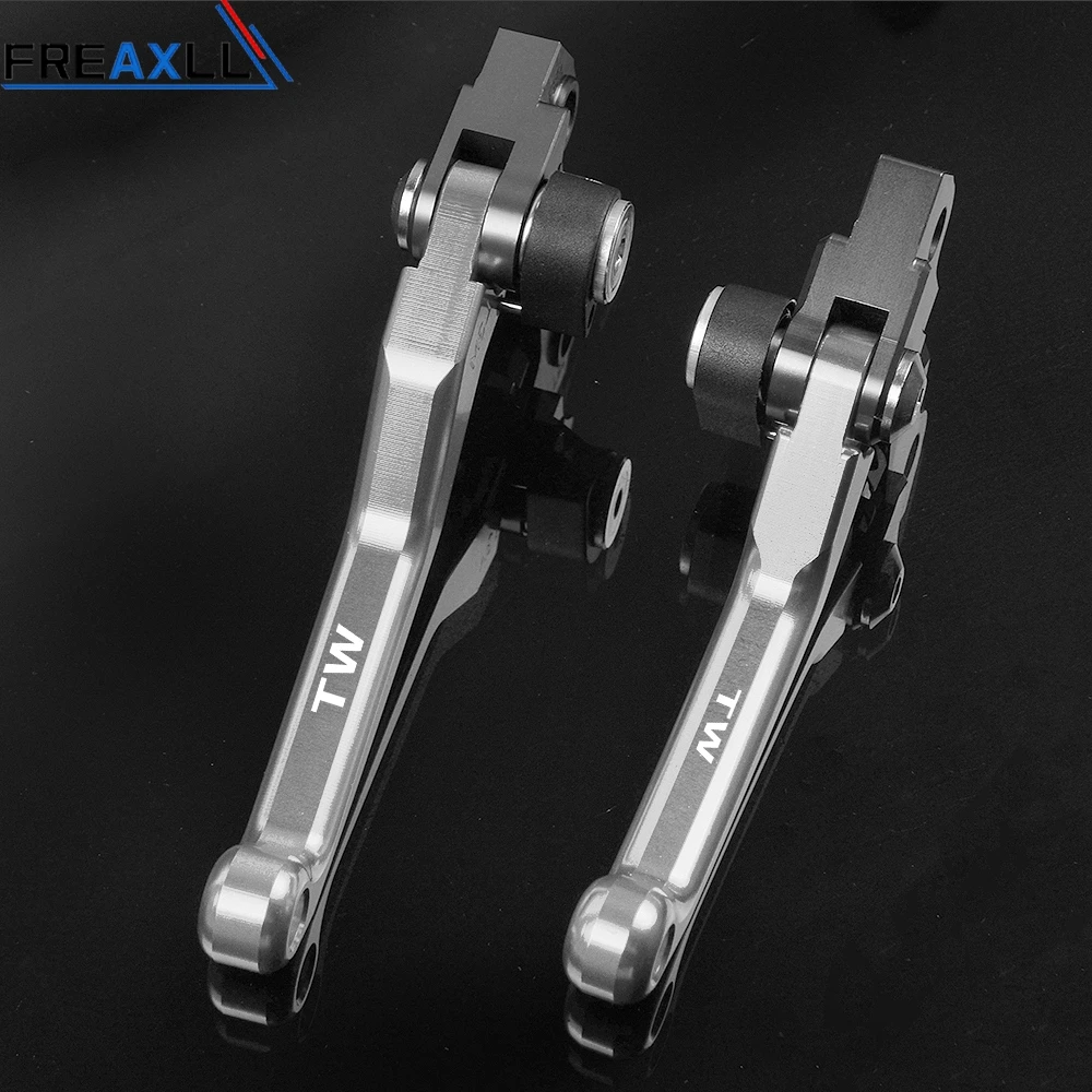 TW125 Titanium Для Yamaha TW125 TW200 TW225 TW CNC Алюминиевый Поворотный Мотоцикл аксессуары питбайк Мотоцикл тормозные рычаги сцепления - Цвет: TW125 Titanium