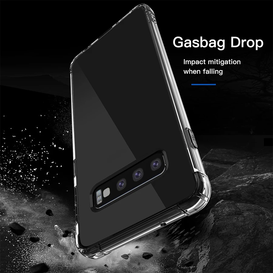 Силиконовый чехол с подушкой безопасности для Samsung Galaxy S10 S10E Note 10 9 8 S9 S8 Plus S7 EDEG J4 J6 J8