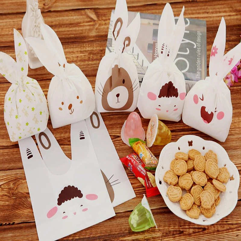 10 шт. пластиковые подарочные пакеты с длинными ушками|packaging supplies|packaging bagspackaging candy |