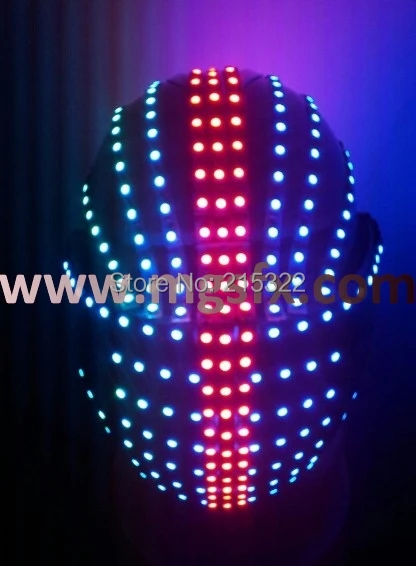 

Строгие шлемы с подсветкой для робота ходунки для празднования выступления на сцене и ночном клубе