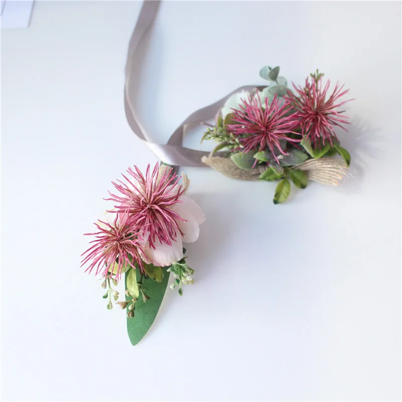 YO CHO Свадебная искусственная пластиковая красная Одуванчик Длинная лента