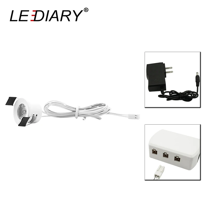 Standard set 1 lamp Hinnixy светодиодный мини Dimmable СИД Downlights дистанционного Управление белое пятно лампы 27 мм выреза для Размеры 1,5 W 110 V-220 V шкаф для помещения свет - Испускаемый цвет: Standard set 1 lamp