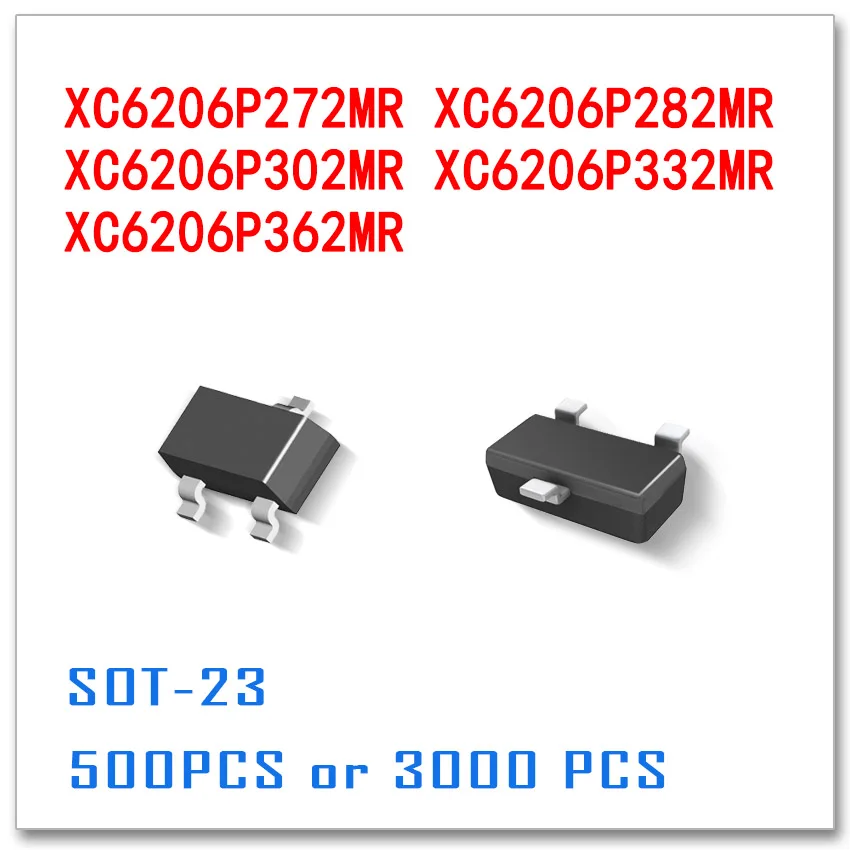 500 шт. 3000 SOT23 XC6206P272MR XC6206P282MR XC6206P302MR XC6206P332MR XC6206P362MR SMD SOT-23 | Электроника