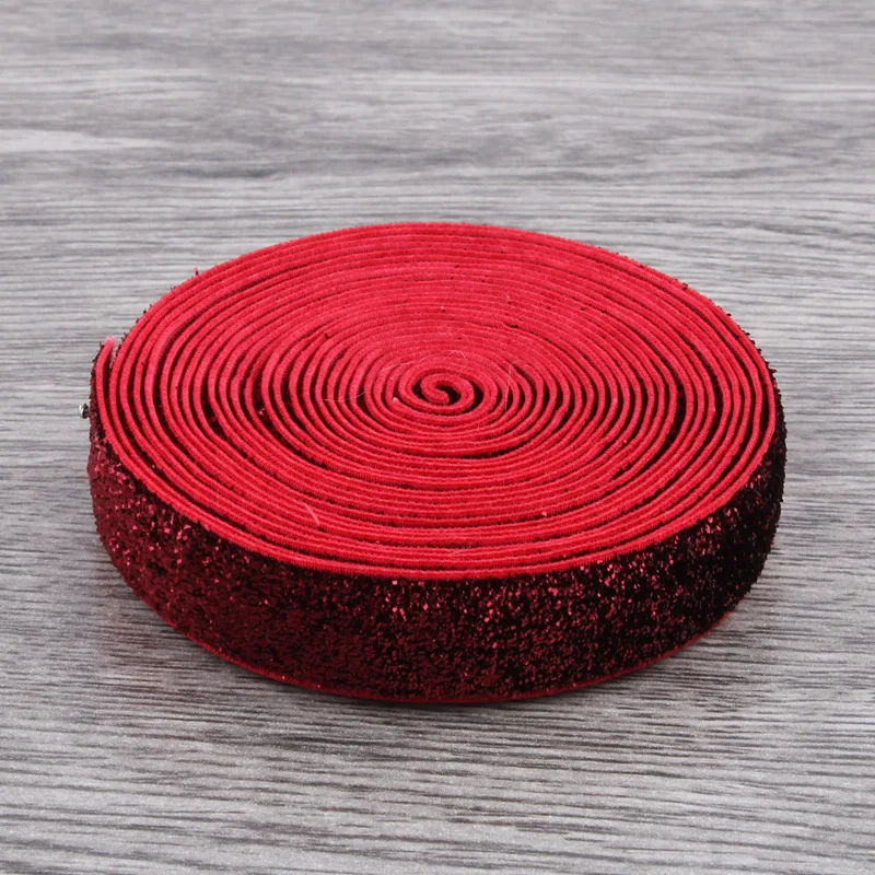 50 ярдов/партия аксессуары для волос 5/8 ''эластичная сгибающаяся завязка