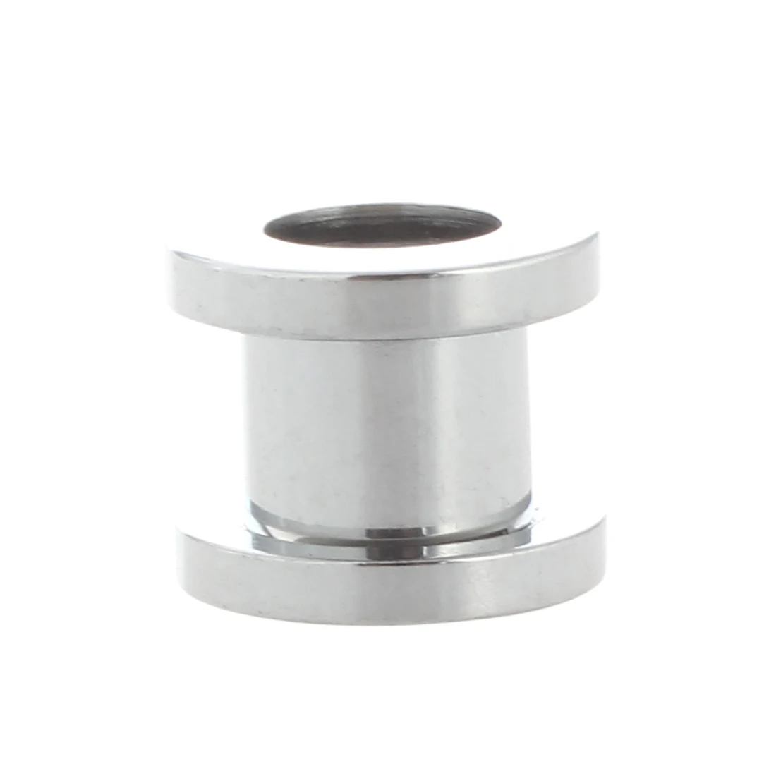 Топ серебряные стальные серьги панковские тоннельные затычки для ушей плоский